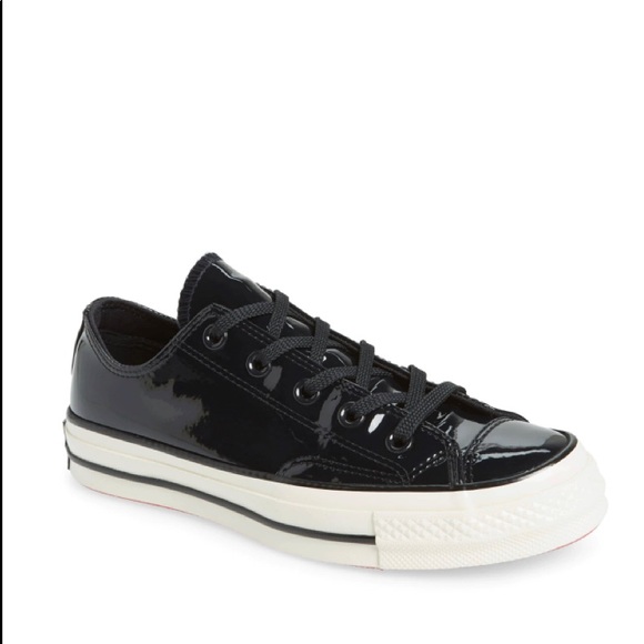 converse black patent